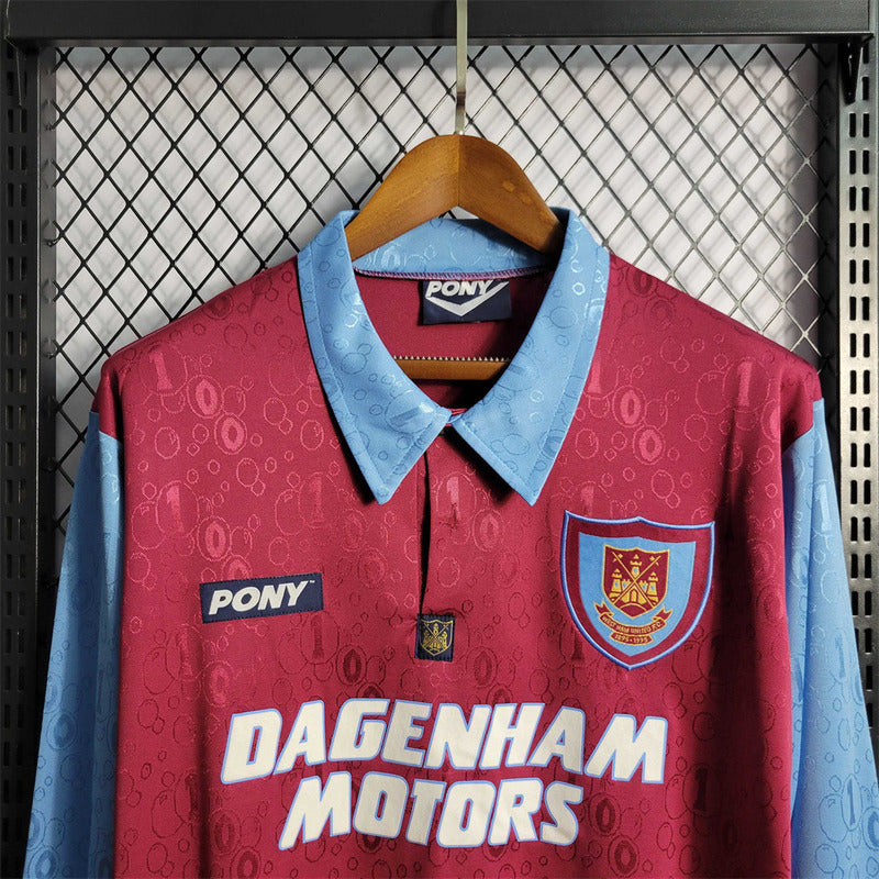 West Ham United 1995/97 Home Long Sleeve - Retro