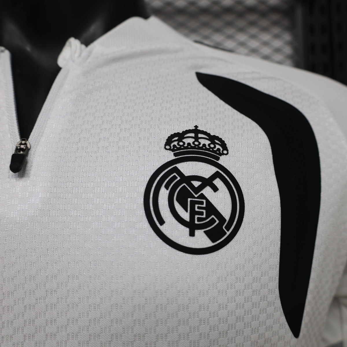 Real Madrid 2026/27 White/Black ¼  Zip Player Version Training Top