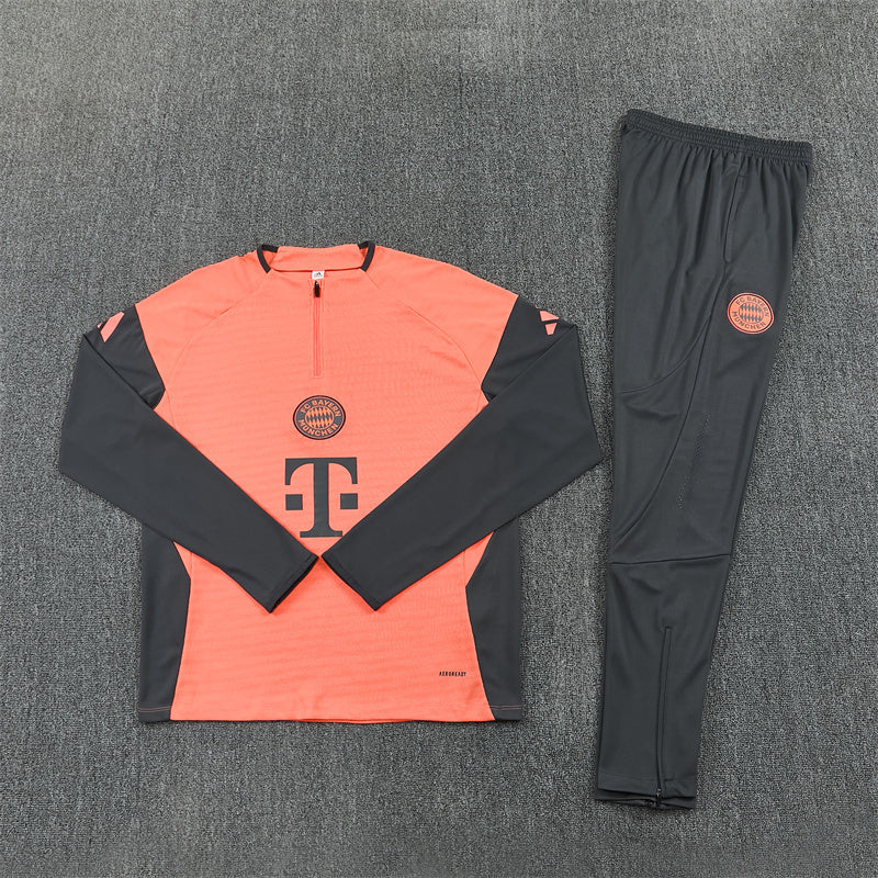 Bayern Munich 2025/26 Orange ¼  Zip Training Set | Adult + Kids Sizes