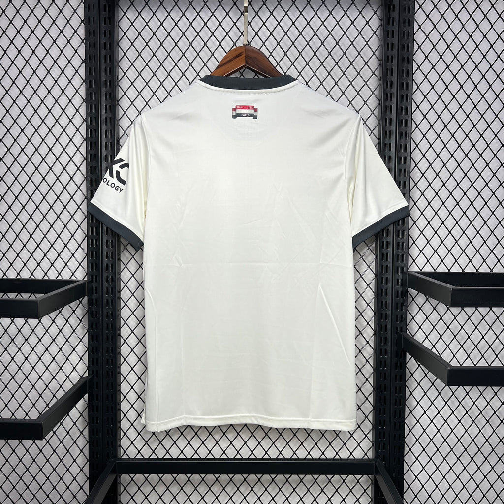 White third football jersey back with small neck label