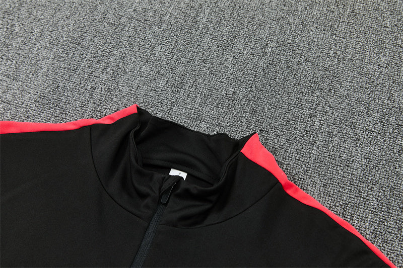 Brazil 2026/27 Black/Red Jordan ¼  Zip Training Set | Adult + Kids Sizes