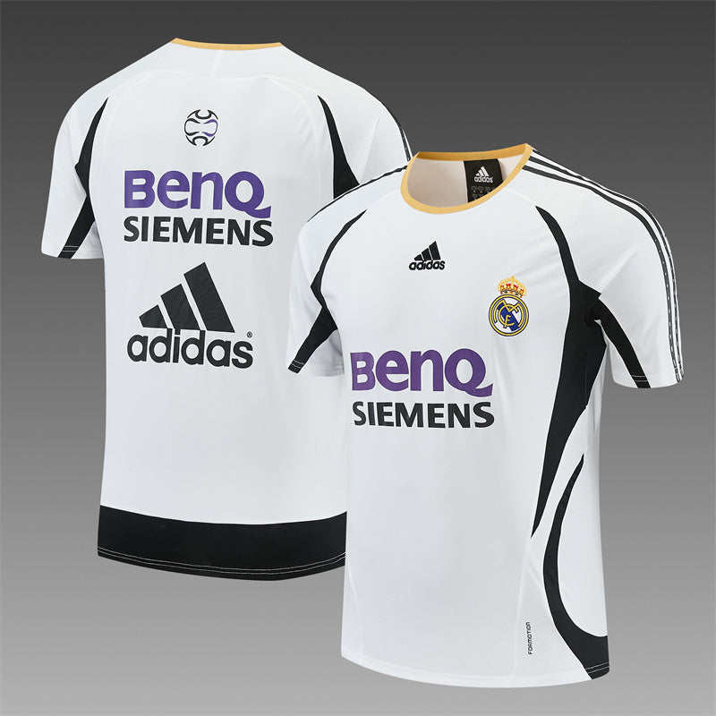 Real Madrid 2006/07 White Retro Training Top