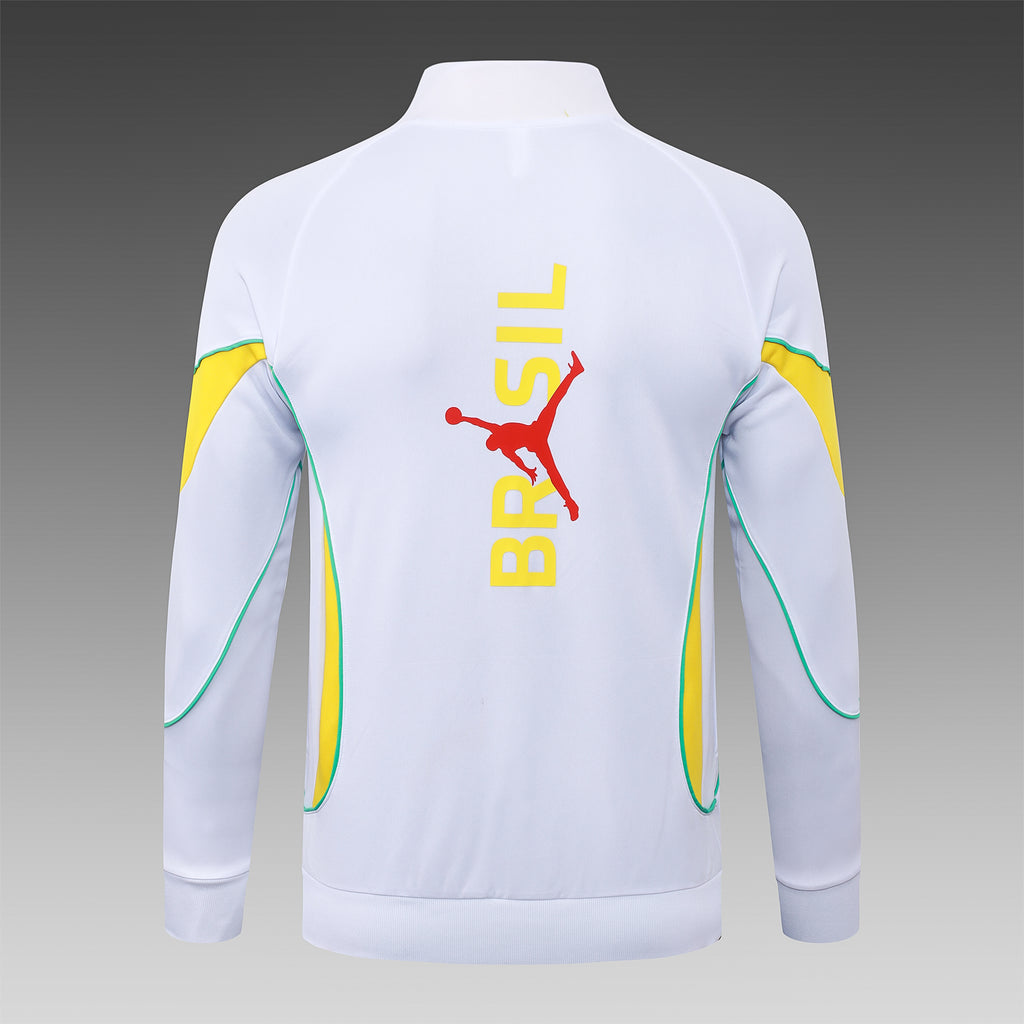 Brazil 2026/27 White Black Tracksuit  | Adult + Kids Sizes