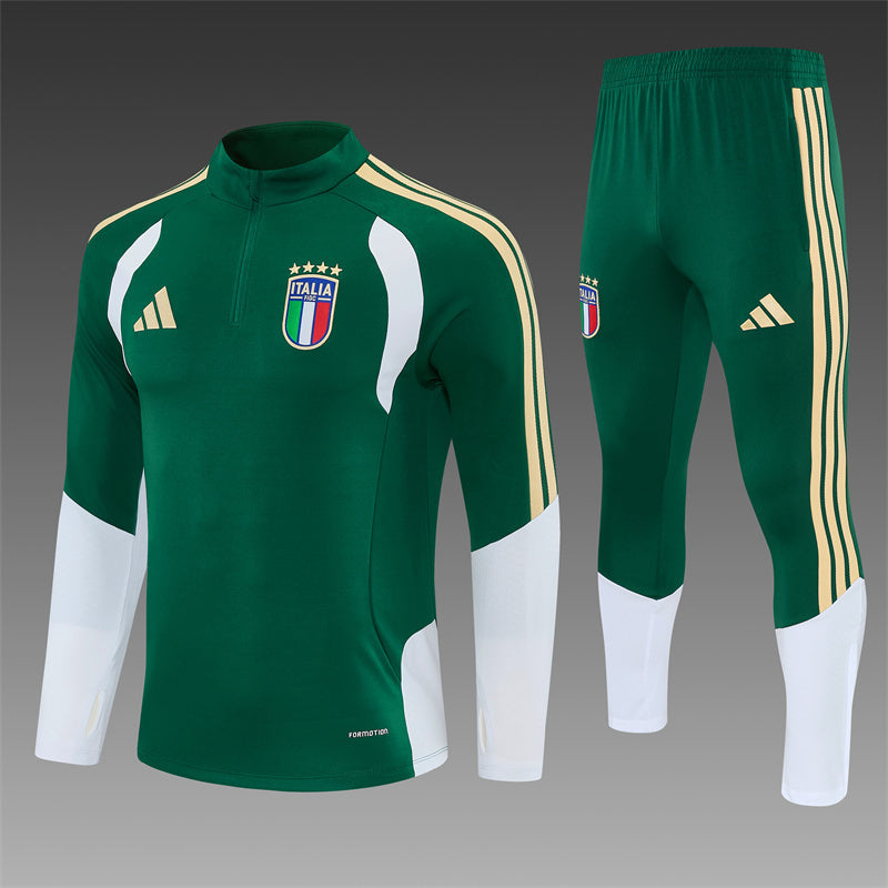 Italy 2026/27 Green ¼  Zip Training Set | Adult + Kids Sizes