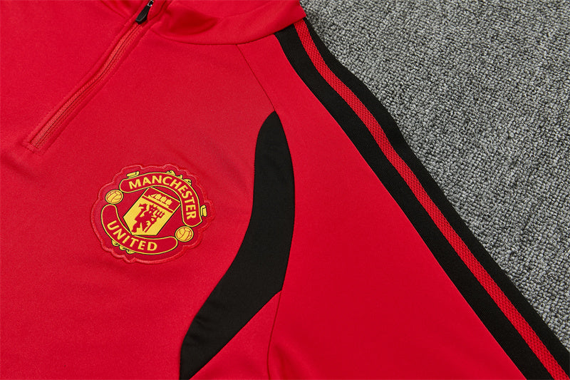 Manchester United 2026/27 Red ¼  Zip Training Set | Adult + Kids Sizes