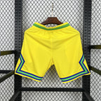 Brazil 2026 Basketball Style Casual Shorts Yellow
