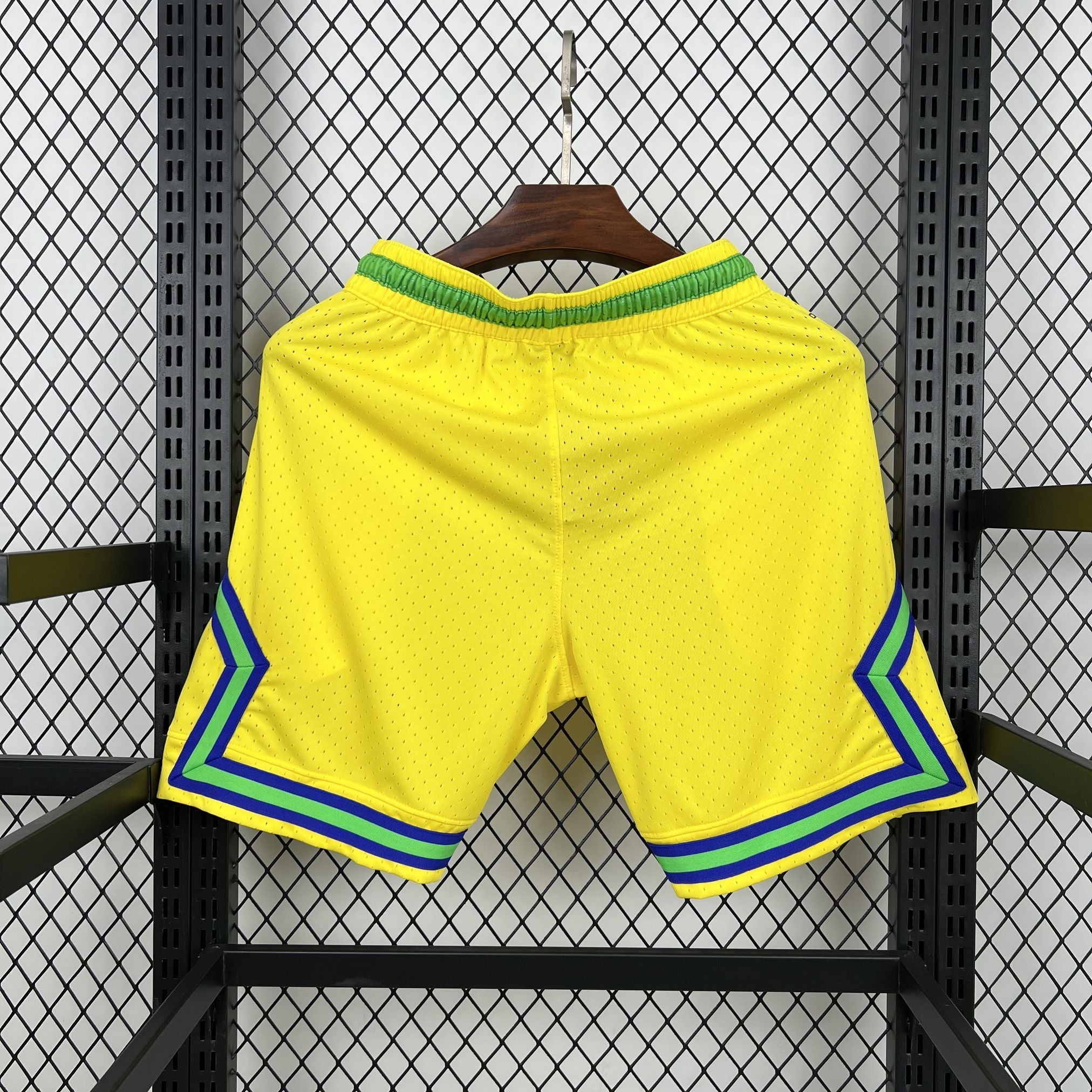 Brazil 2026 Basketball Style Casual Shorts Yellow