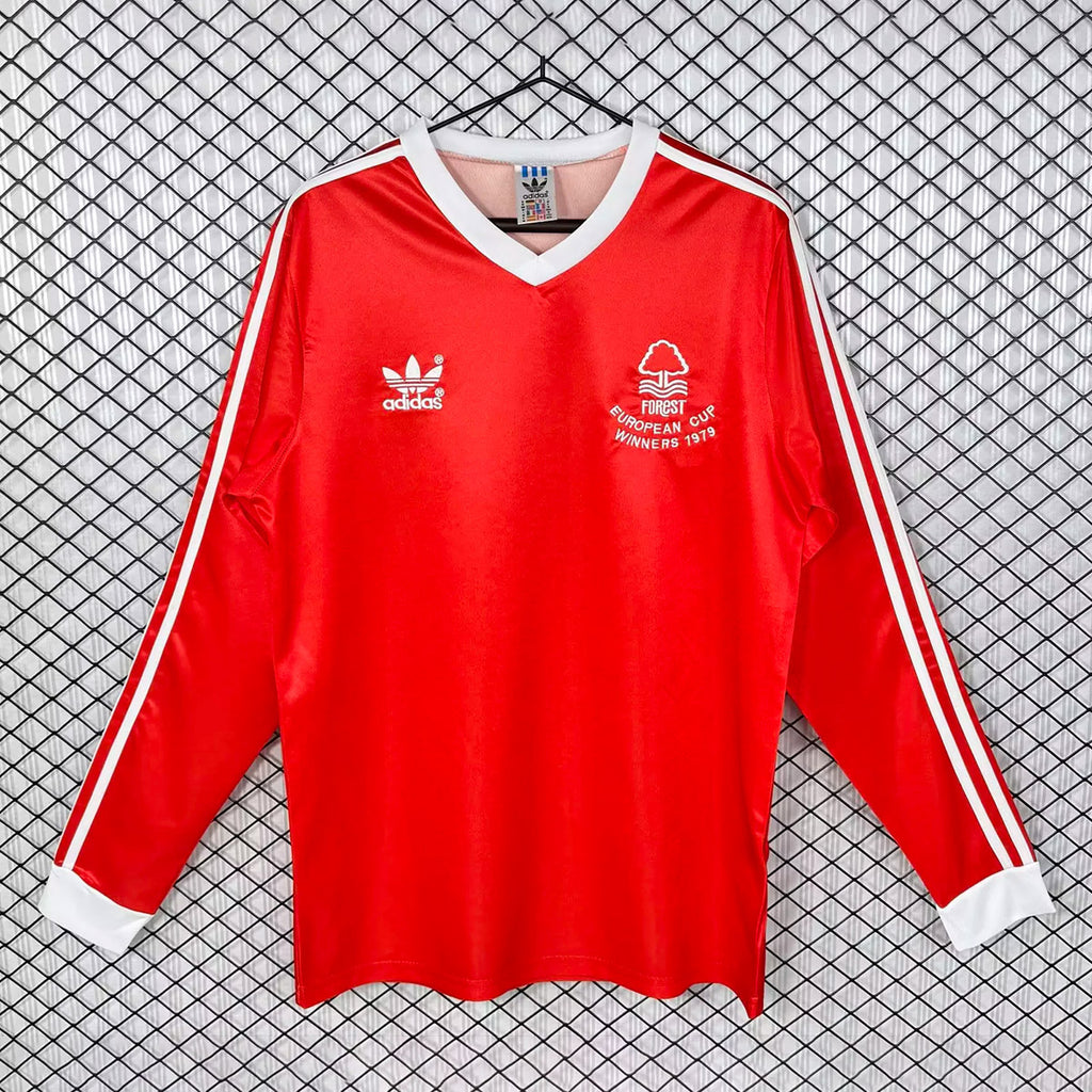 Nottingham Forest 1977/80 Home Long Sleeve - Retro