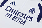 Real Madrid 2026/27 White/Navy ¼  Zip Training Set | Adult + Kids Sizes