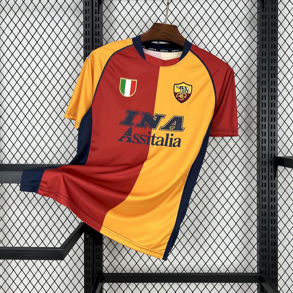 Roma 2001/02 Euro Home - Retro