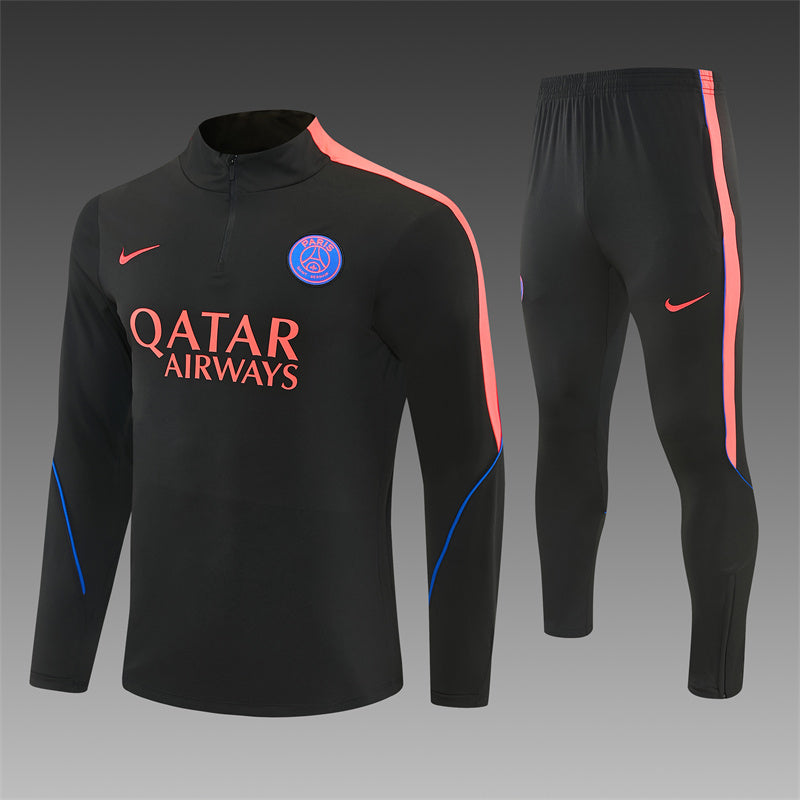 Paris Saint-Germain 2026/27 Black ¼  Zip Training Set | Adult + Kids Sizes