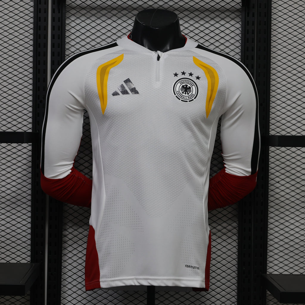 Germany 2026 White ¼  Zip Player Version Training Top