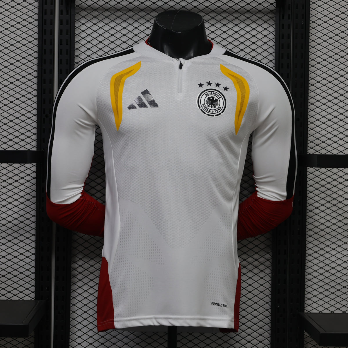 Germany 2026 White ¼  Zip Player Version Training Top