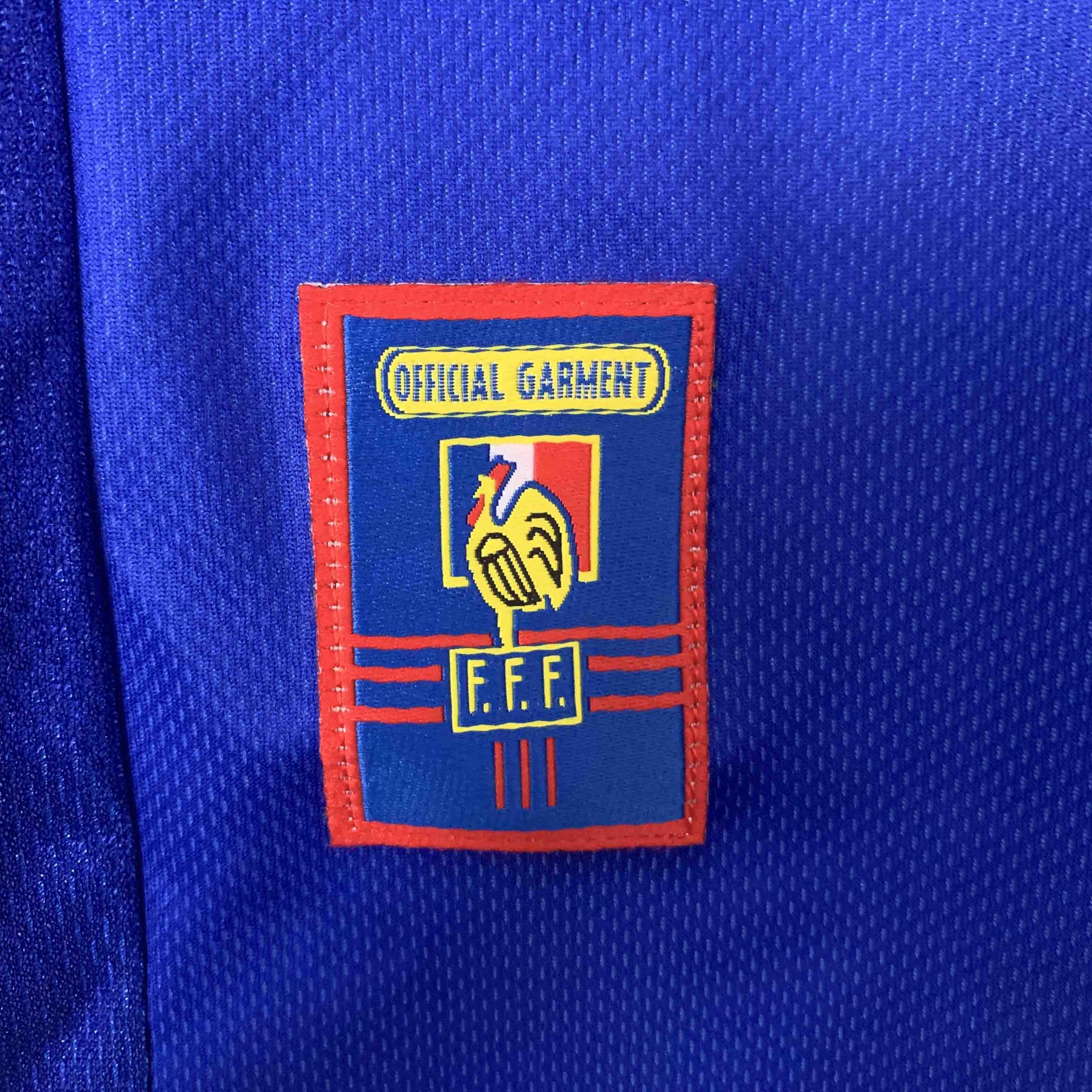 France 1998 Home Long Sleeve - Retro