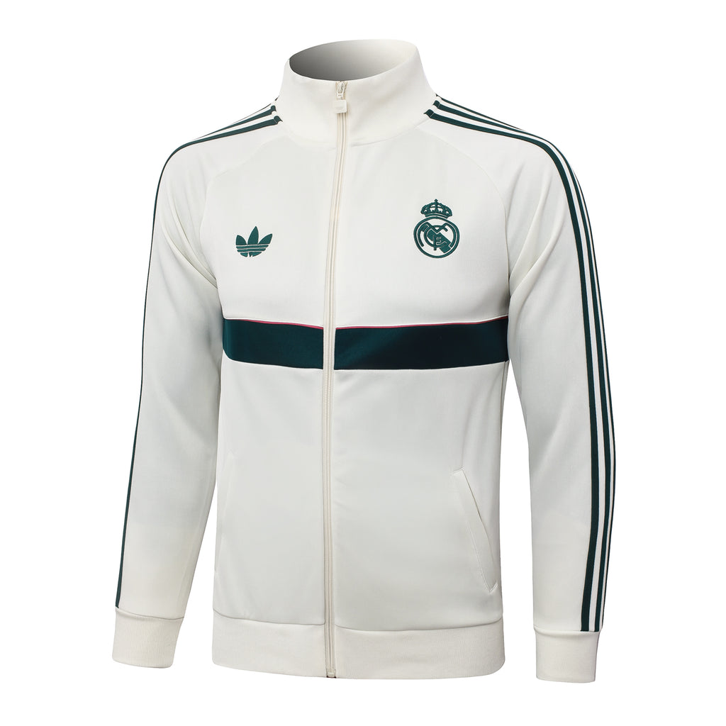 Real Madrid 2026/27 White Dark Green Originals Tracksuit  | Adult + Kids Sizes