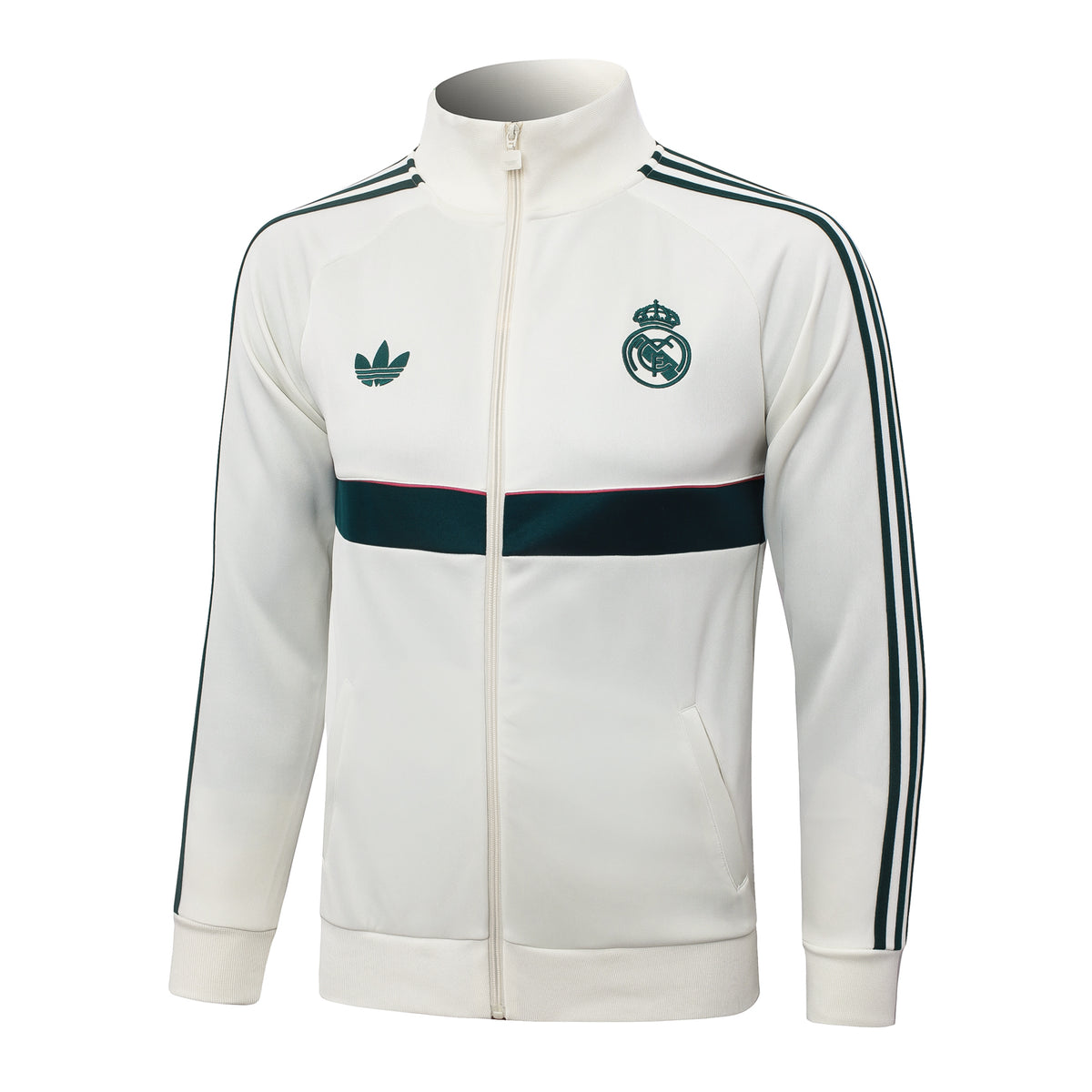 Real Madrid 2026/27 White Dark Green Originals Tracksuit  | Adult + Kids Sizes