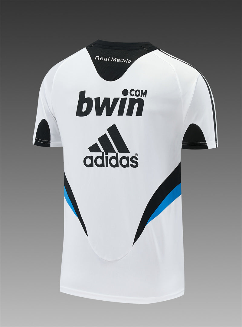 Real Madrid 2008/09 White Retro Training Top