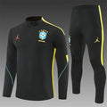 Brazil 2026/27 Black/Yellow Jordan ¼  Zip Training Set | Adult + Kids Sizes