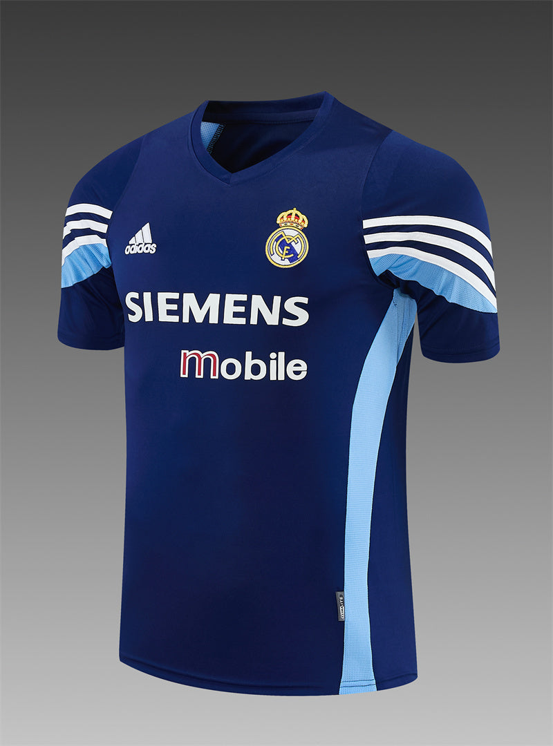Real Madrid 2003/04 Navy Retro Training Top
