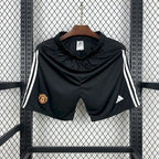 Manchester United 2025/26 Home Black  - Fan Shorts