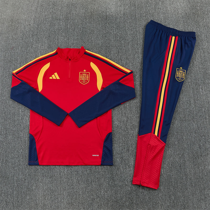 Spain 2026/27 Red/Navy ¼  Zip Training Set | Adult + Kids Sizes
