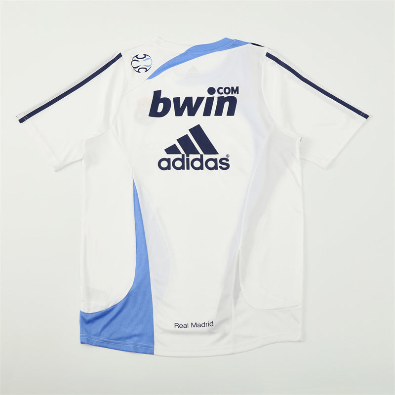 Real Madrid 2007/08 White Retro Training Top