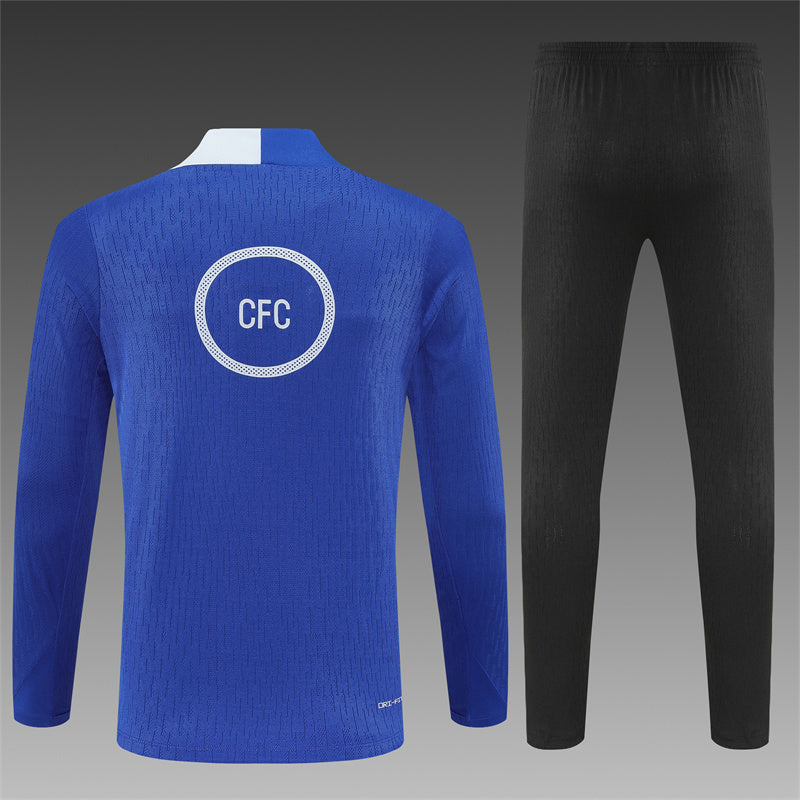 Chelsea 2025/26 Blue T90 ¼ Zip Training Set | Adult + Kids Sizes