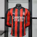 AC Milan 2025/26 Home Long Sleeve - Player Version