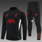 Liverpool FC 2025/26 Black ¼  Zip Training Set | Adult + Kids Sizes