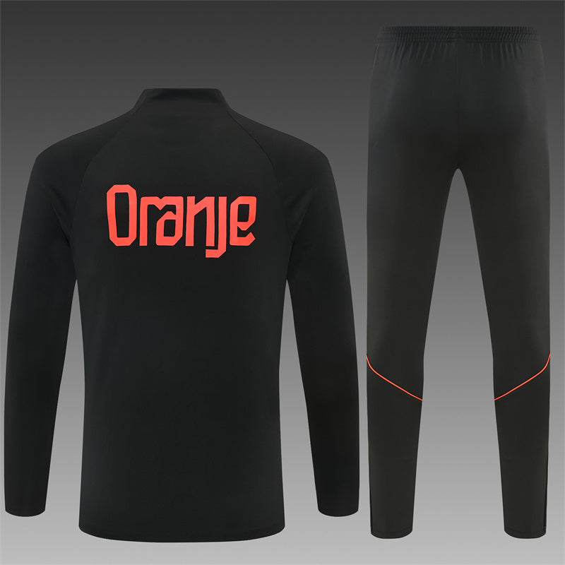 Netherlands 2026/27 Black ¼  Zip Training Set | Adult + Kids Sizes