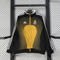 Real Madrid 2006/07 Black/Gold Windbreaker - Retro