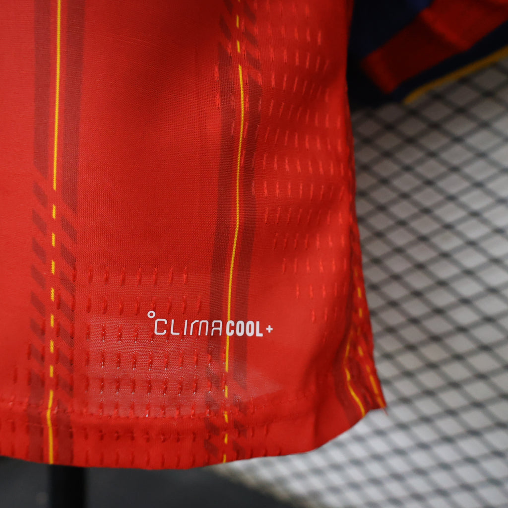 Spain 2026 Home ** 2 Stars + FIFA Champ. Badge Long Sleeve - Player Version