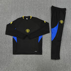 Manchester United 2025/26 Black ¼ Zip Training Set | Adult + Kids Sizes