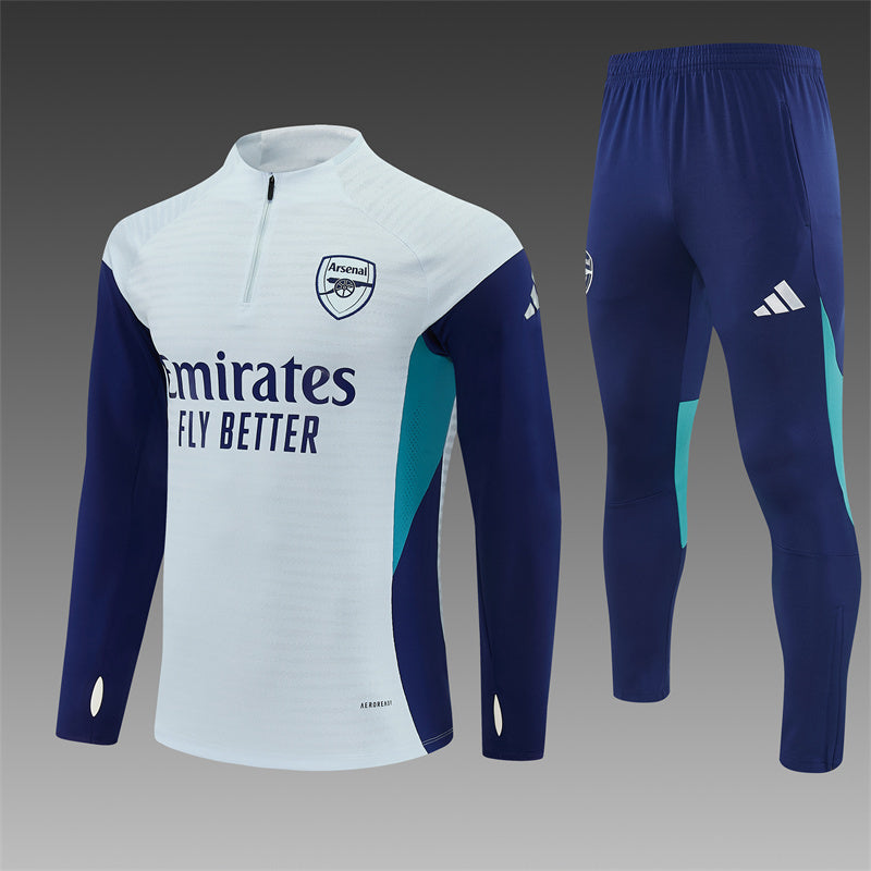 Arsenal 2025/26 White ¼  Zip Training Set | Adult + Kids Sizes