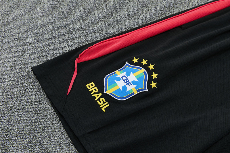 Brazil 2026/27 Black Red Training Set (Adult + Kids Sizes)