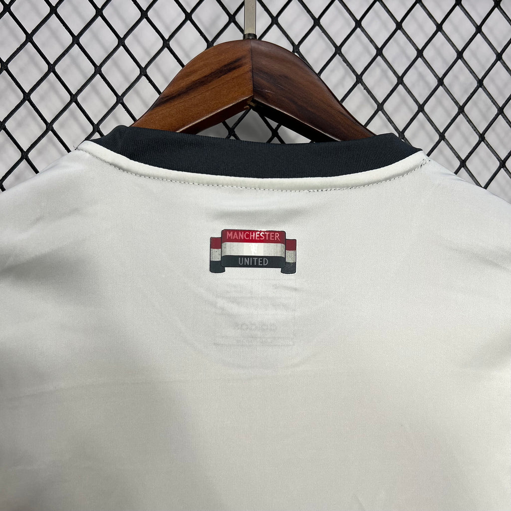 Third football jersey back with Manchester United crest near neckline