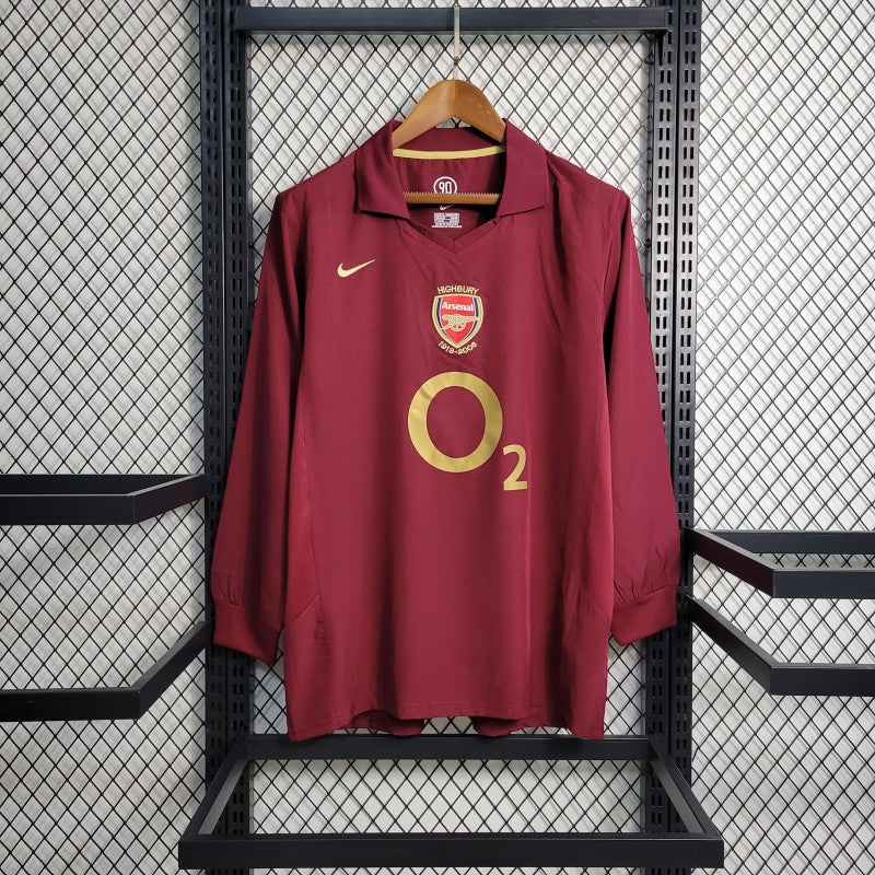 Arsenal 2005/06 Home Long Sleeve - Retro