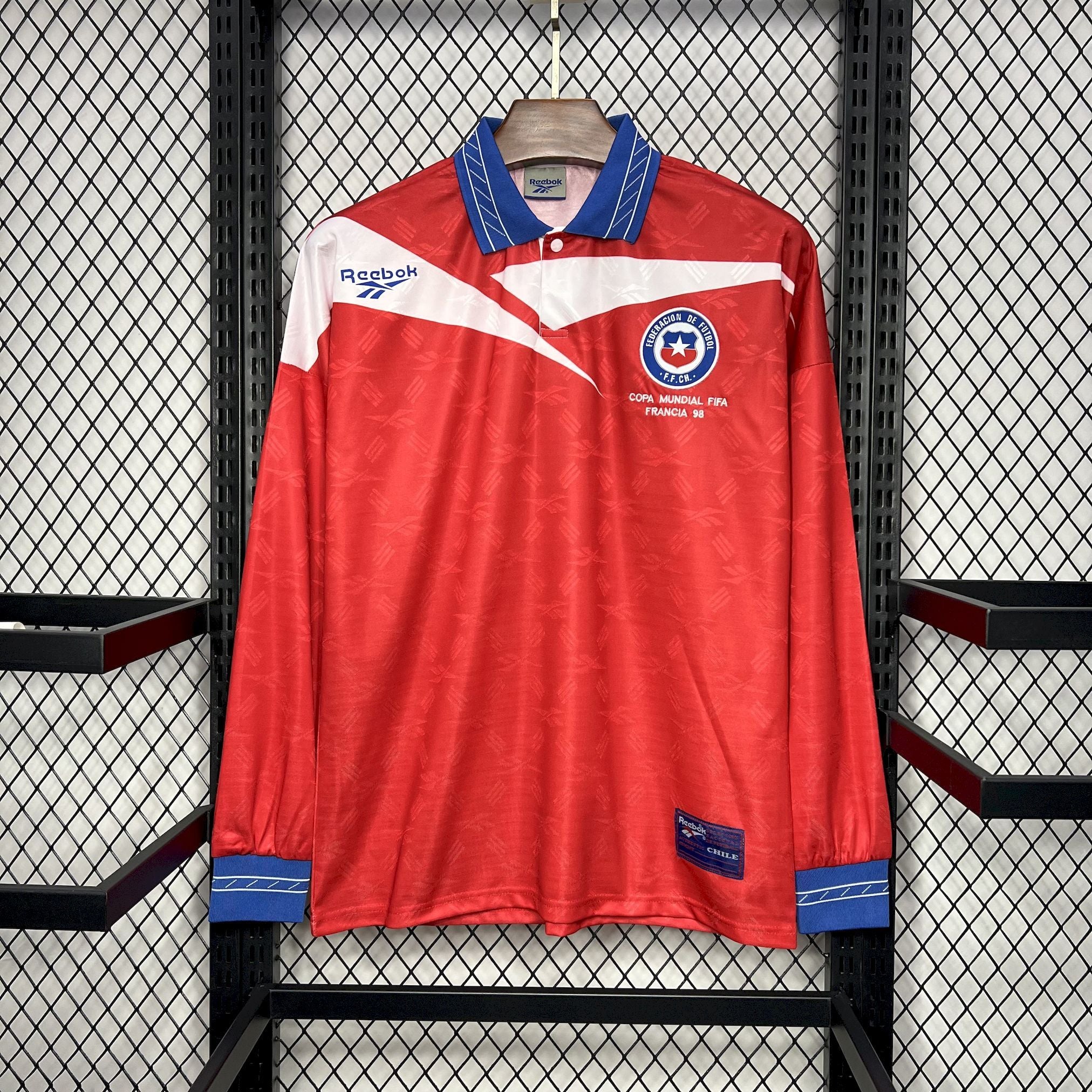Chile 1998 Home Long Sleeve - Retro