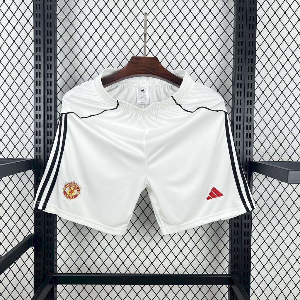Manchester United 2025/26 Home White - Fan Shorts