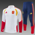 Spain 2026/27 White/Navy ¼  Zip Training Set | Adult + Kids Sizes