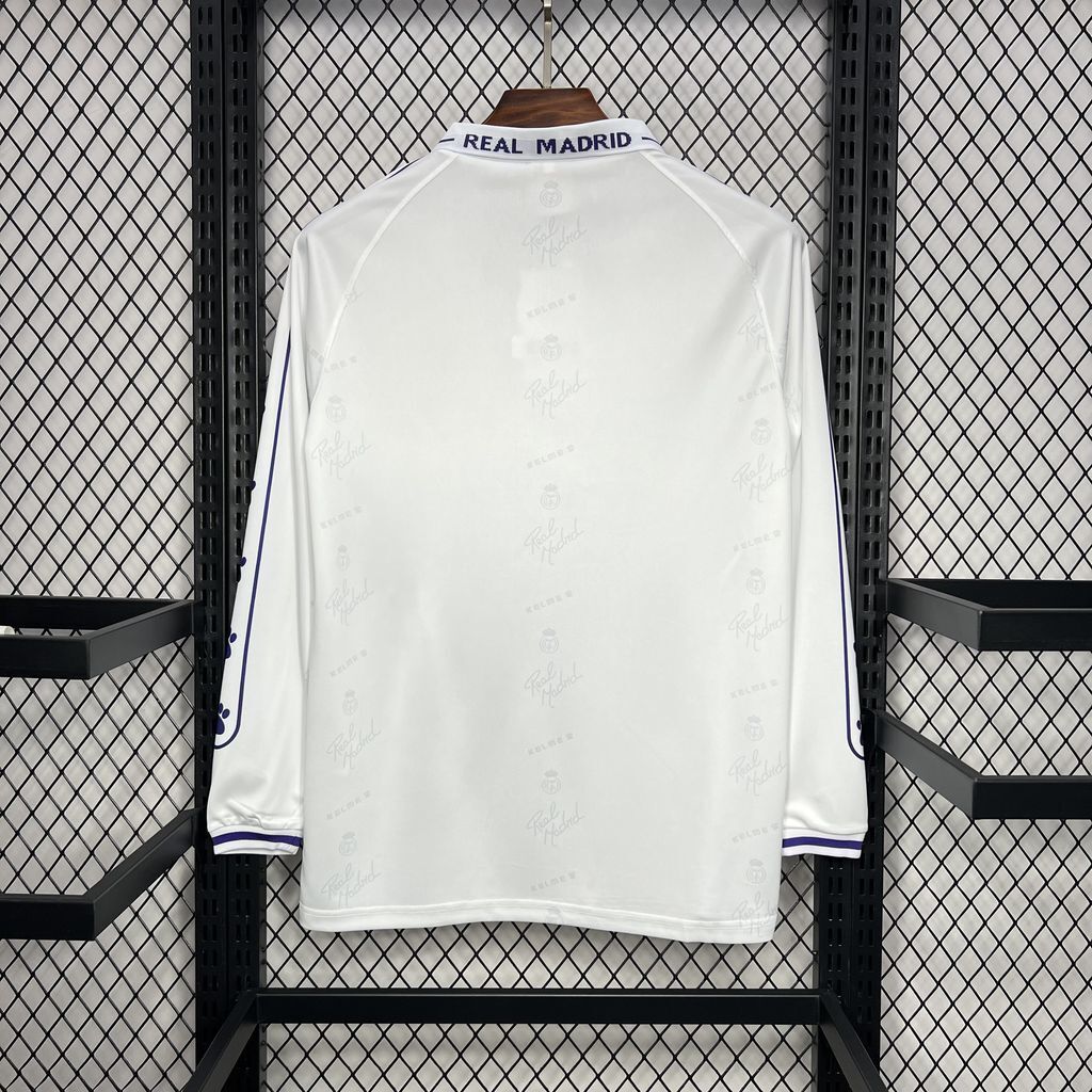 Real Madrid 1994/96 Home Long Sleeve - Retro