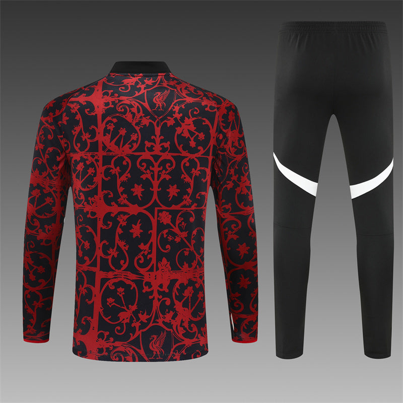 Liverpool FC 2025/26 Black/Red ¼  Zip Training Set | Adult + Kids Sizes