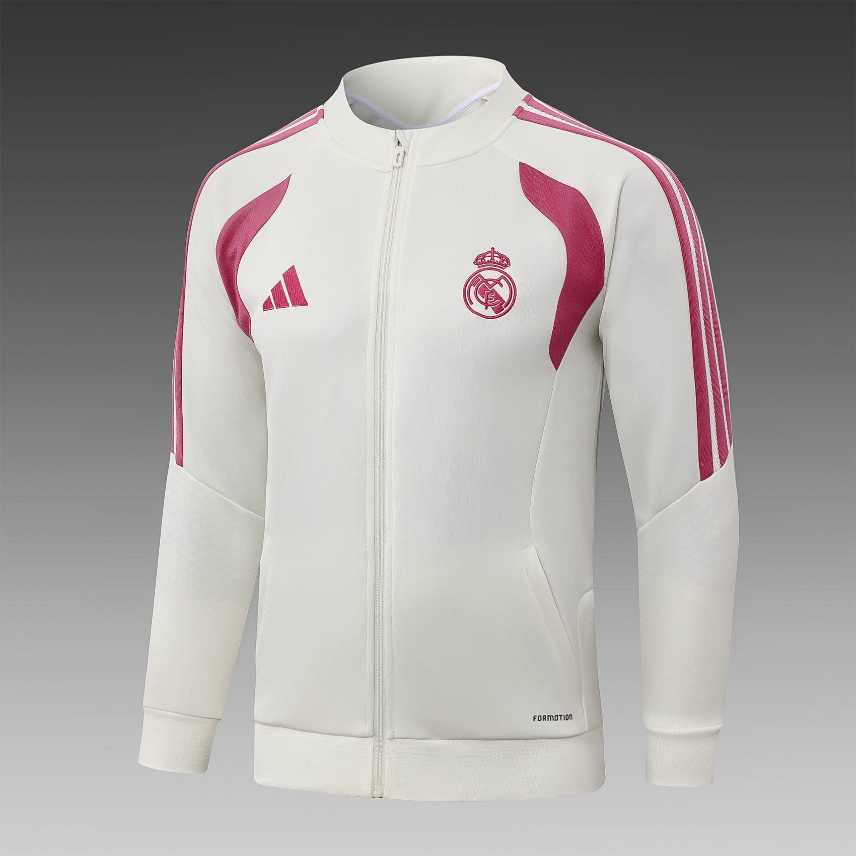 Real Madrid 2026/27 White/Pink Tracksuit  | Adult + Kids Sizes