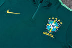Brazil 2026/27 Green ¼  Zip Training Set | Adult + Kids Sizes