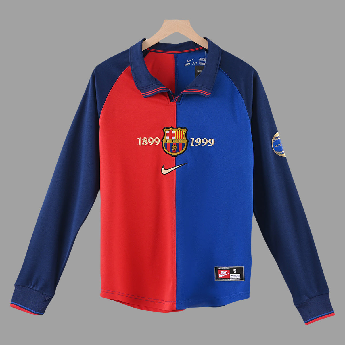 Barcelona 1999/00 Home Long Sleeve - Retro