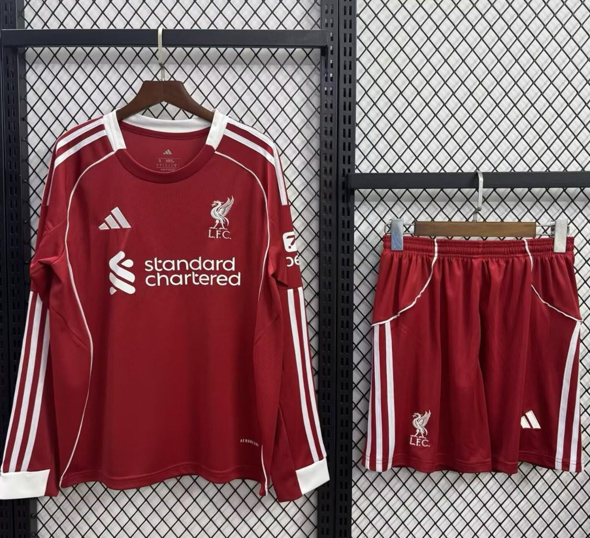 Liverpool FC 2025/26 Home Long Sleeve - Kid Kit