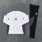 Manchester United 2025/26 White ¼  Zip Training Set | Adult + Kids Sizes