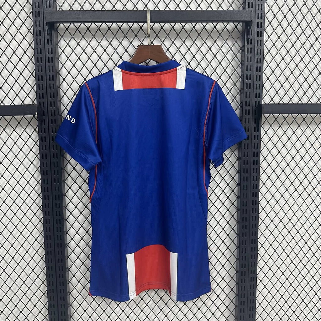 Paris Saint-Germain women's home jersey back, blue with red-and-white lower panel