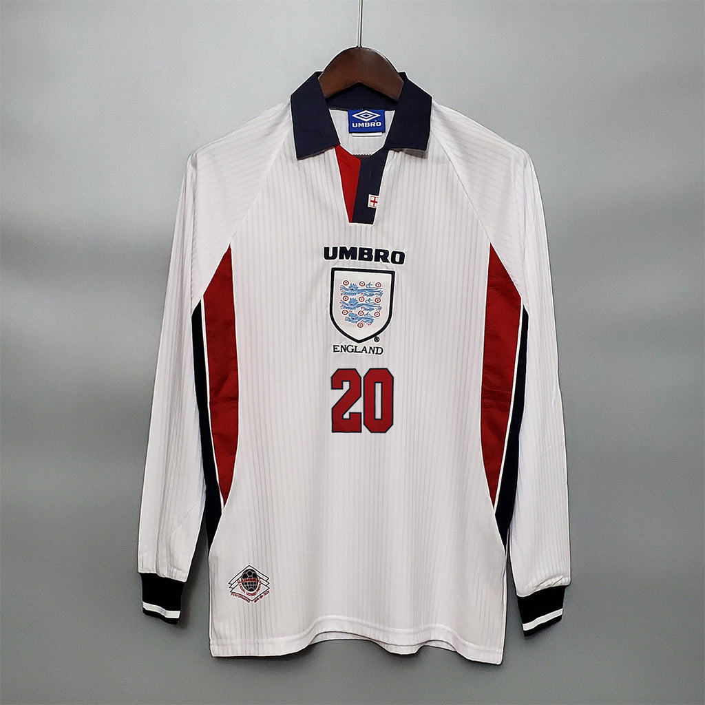 England 1998 Home Long Sleeve - Retro