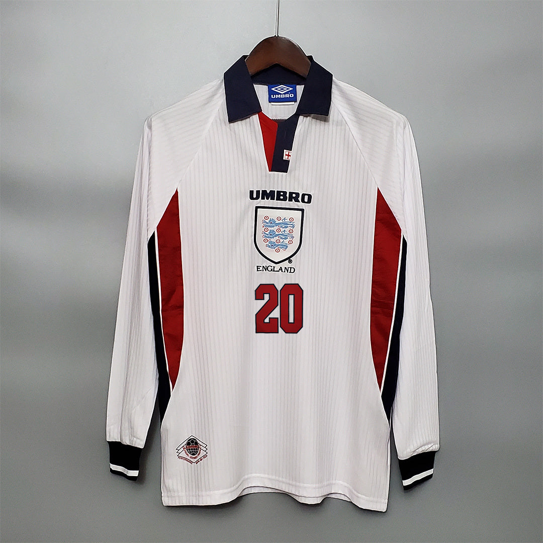 England 1998 Home Long Sleeve - Retro